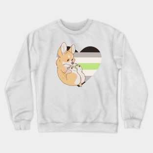 Agender Pride Corgi Crewneck Sweatshirt